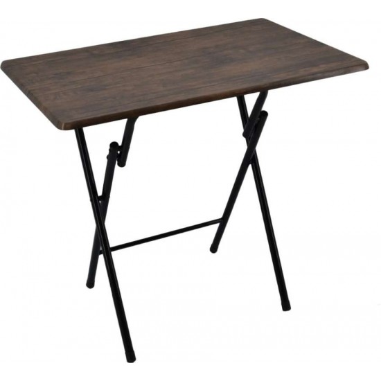 Τραπέζι ξύλινο σπαστό μεταλλικά πόδια ΚΑΦΕ 80Χ50