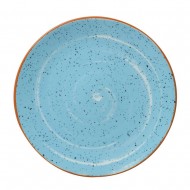 Πιάτο ρηχό premium porcelain Aegean Blue σετ 6 τεμαχίων 27εκ.