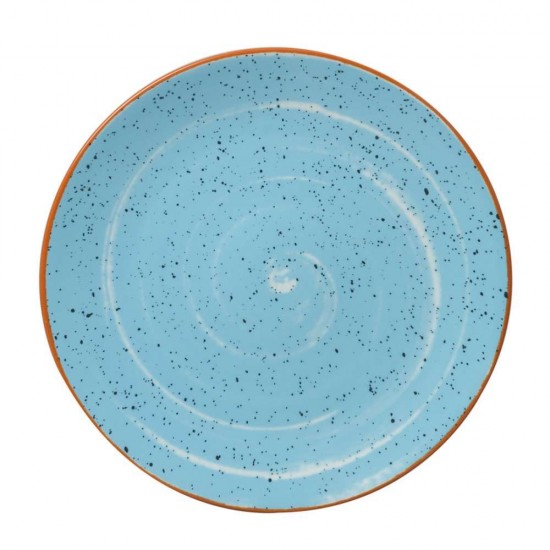 Πιάτο ρηχό premium porcelain Aegean Blue σετ 6 τεμαχίων 27εκ.