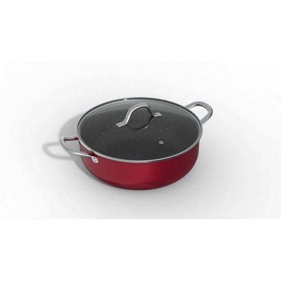 Κατσαρόλα ρηχή(εστίας-φούρνου)Electra Granite Keystone (7lt)30εκ.